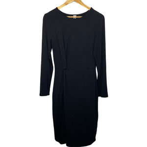 NWOT Old Navy Twist Midi Sheath Dress- Black- M